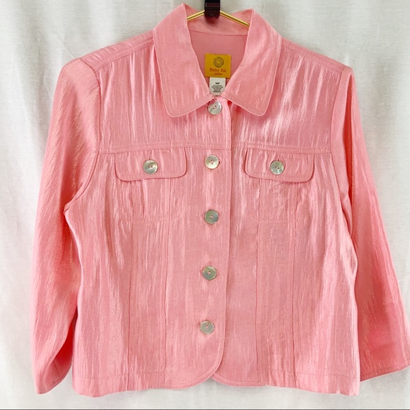 Ruby Rd petite Pink 2 Piece Top & Jacket Set - Picture 2 of 8